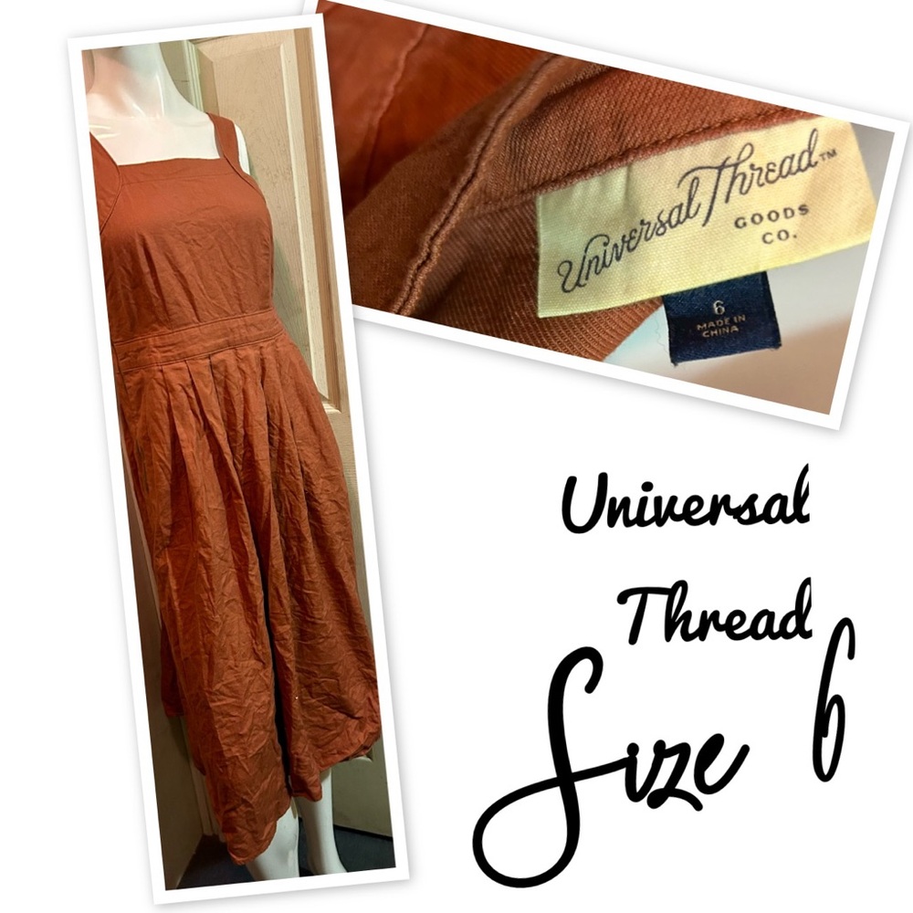 Universal Thread Women's Terracotta Midi Dress